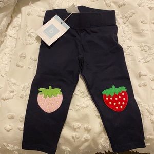 Bella Bliss Strawberry patch leggings NWT